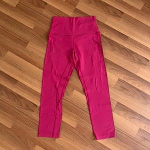 Pink Lululemon Align Leggings Size 4 Cropped